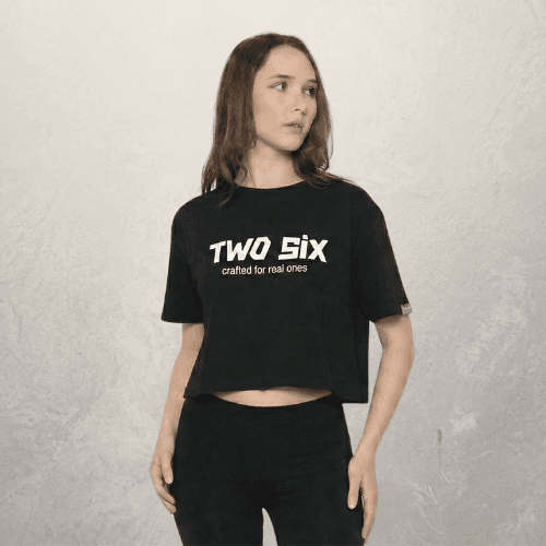 Crop Top Estampada Frente